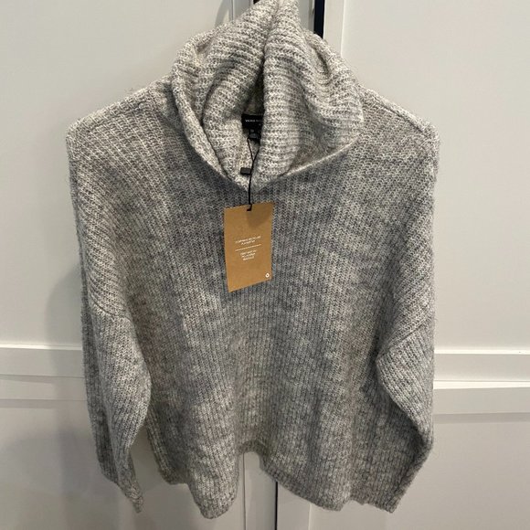 BRAND NEW VERO MODA GRAY COWL NECK SWEATER SIZE S - Picture 1 of 4